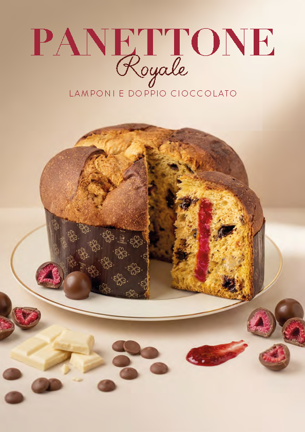 SCARPATO, Panettone Limited Edition Royale Lamponi E Doppio Cioccolato (750G, Gift Box)