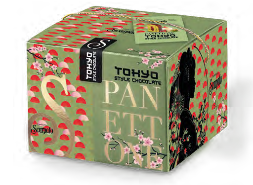 SCARPATO, Panettone Limited Edition Tokyo Style Chocolate, Matcha E Fragola (800g, Gift Box)