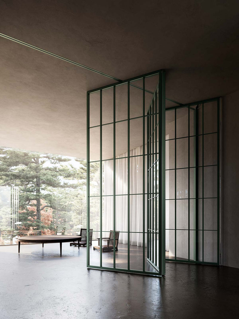 Rototranslating Aluminium Glass Door