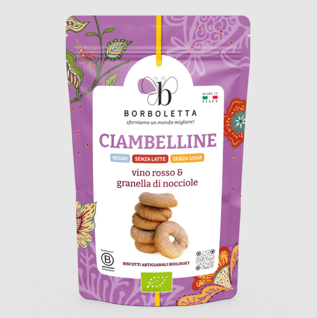 BORBOLETTA, Ciambelline al Vino (Cookies made with Wine ) Vegan