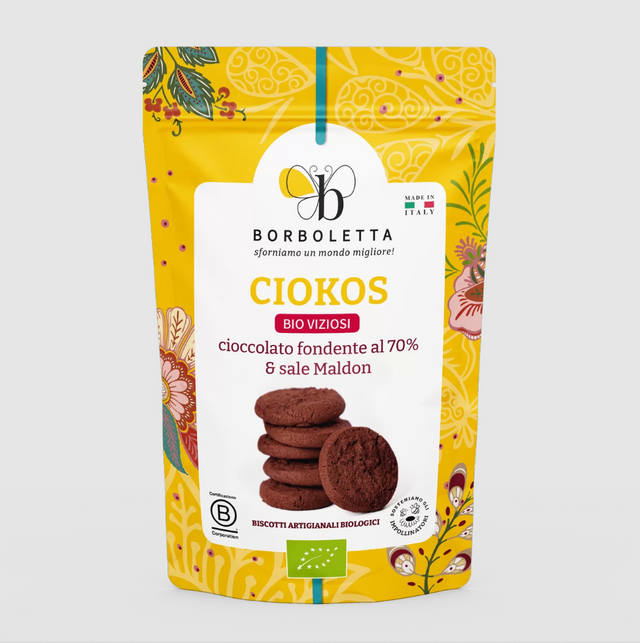 BORBOLETTA, Cioks (Chocolate and MALDON salt cookies) Bio Vicious