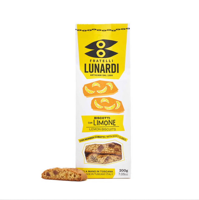 FRATELLI LUNARDI, Biscotti con Limone (Lemon Cantucci Cookies)