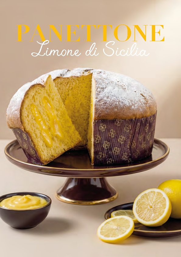 SCARPATO, Panettone Al Limnoe Di Dicilia Farcito A L Limone (Sicilian Lemon, Basic)