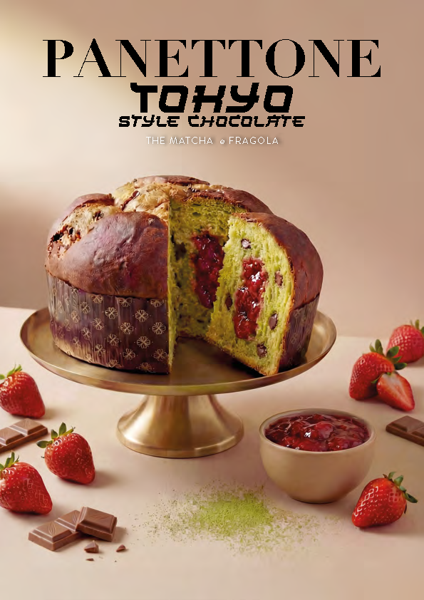 SCARPATO, Panettone Limited Edition Tokyo Style Chocolate, Matcha E Fragola (800g, Gift Box)