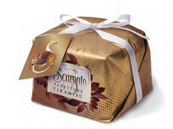 SCARPATO, Panettone Tiramisù (800g, Paper Wrapper)